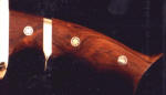 Honduran Rosewood, brass custom knife handle